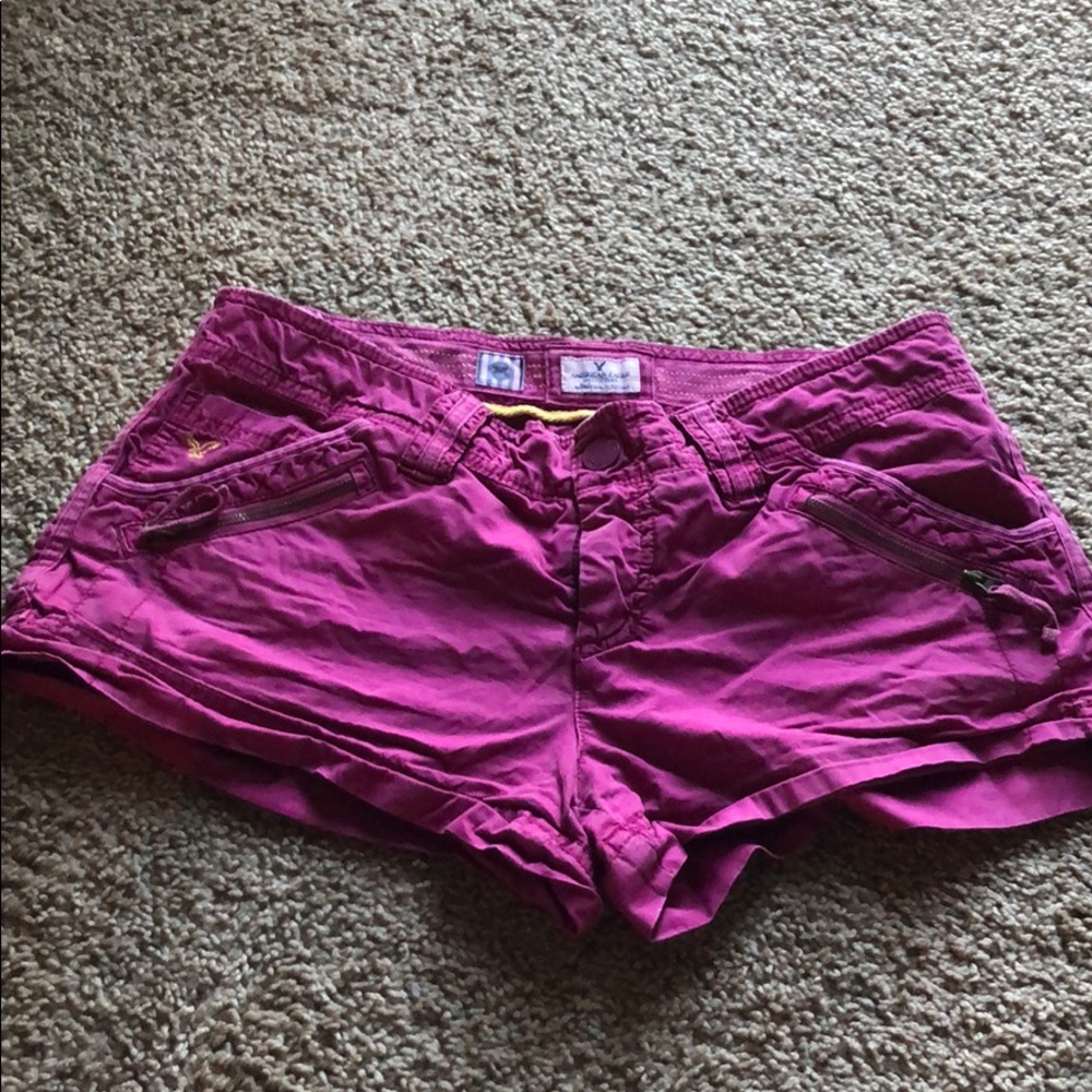 Pink shirt cargo shorts